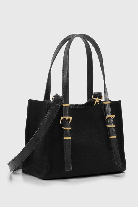 Zoozie Bags Bolsa Tote de Lona Negro